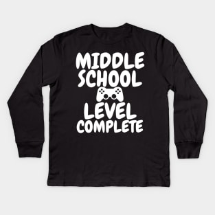 Middle School Level Complete Class Of 2020 Gift Kids Long Sleeve T-Shirt